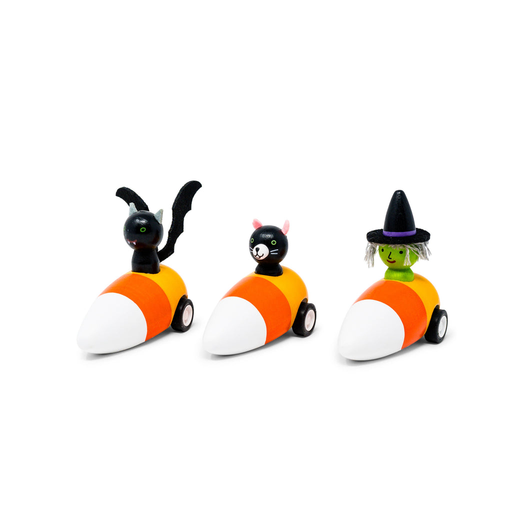 Pullback Halloween Candy Corn Cars