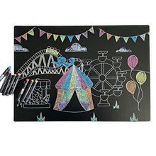 Load image into Gallery viewer, Chalkboard Carnival Placemat  12x17
