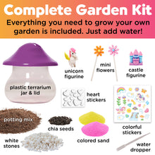 Load image into Gallery viewer, Plant &amp; Grow Unicorn Forest Terrarium Craft Kit for Kids
