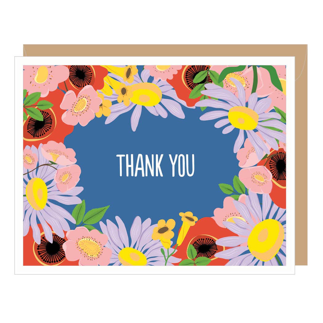 Chrysanthemum Thank You Card