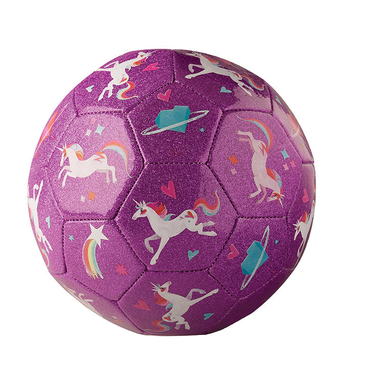 Glitter Unicorn Galaxy Soccer Ball