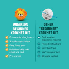 Load image into Gallery viewer, The Woobles - Billy the Unicorn Beginner Crochet Kit
