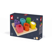 Load image into Gallery viewer, Wooden Shapes &amp; Sounds - 6 Block Puzzle
