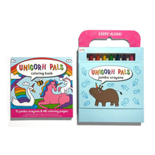 Load image into Gallery viewer, Carry Along Crayons &amp; Coloring Book Kit - Unicorn Pals
