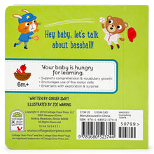 Load image into Gallery viewer, Let&#39;s Play Baseball Lift-a-Flap Sports Board Book
