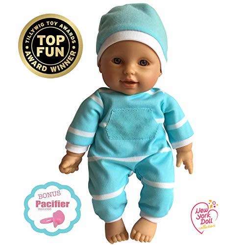 Doll Striped W/ Pacifier - Teal 11