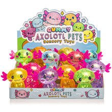 Load image into Gallery viewer, Gummy Axolotl Pets Sensory Squishy Toy
