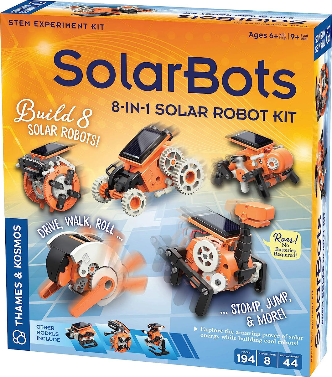 SolarBots: 8-in-1 Solar Robot STEM Experiment Kit