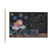 Load image into Gallery viewer, Mini Scratch &amp; Scribble Art Kit: Monster Truck
