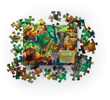 Load image into Gallery viewer, 100 pc Jungle Paradise Holographic Foil Puzzle

