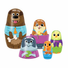 Load image into Gallery viewer, Family Pets Tin Nesting Dolls
