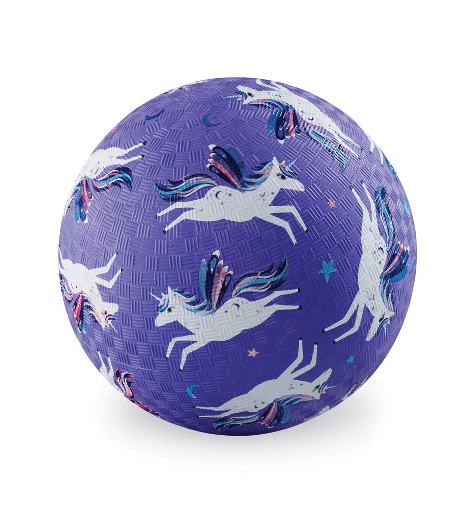 Purple Unicorn Rubber Playground Ball