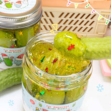 Load image into Gallery viewer, The Christmas Pickle Clear Slime
