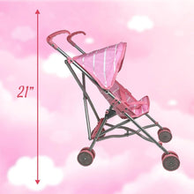 Load image into Gallery viewer, Baby Doll Stroller &amp; 12&quot; Baby Doll with Pacifier Gift Set
