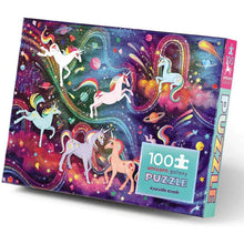 Load image into Gallery viewer, 100 pc Unicorn Galaxy Holographic Foil Puzzle
