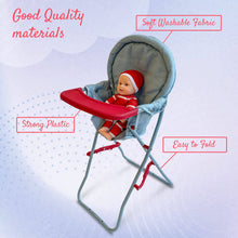 Load image into Gallery viewer, 18&quot; Doll High Chair: Light denim

