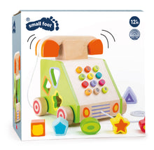 Load image into Gallery viewer, Small Foot Wooden Toys Telephone Shape Sorter
