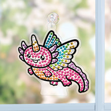 Load image into Gallery viewer, Big Gem Diamond Painting – Axolotl DIY Craft for Kids
