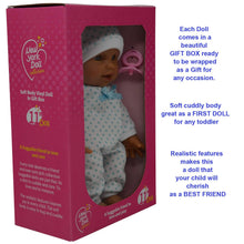 Load image into Gallery viewer, 11&quot; Doll Polka Dots W/ Pacifier: Boy
