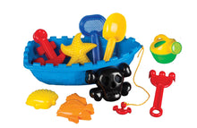 Load image into Gallery viewer, Pirate Ship Beach Set Shovel/Sifter/Rake/Watering Can/Bucket
