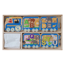 Load image into Gallery viewer, The Wooden Animal Parade Alphabet Train
