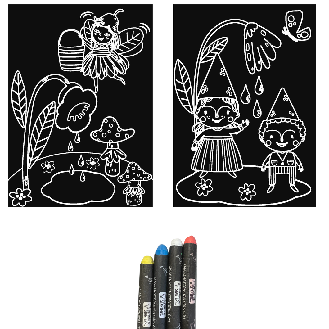 Chalkboard Mini Mat Gnomes & Fairies