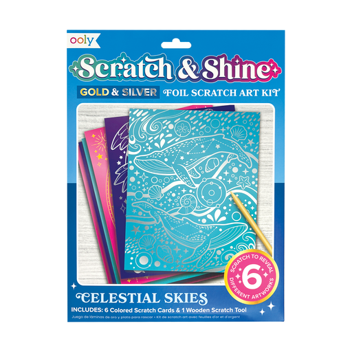 Scratch & Shine Scratch Cards - Celestial Skies