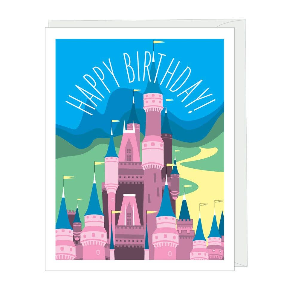 Princess Castle Greeted Birthday Card