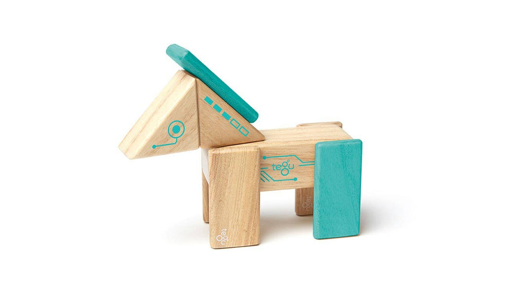Tegu - Robo - Magnetic Wooden Block Set
