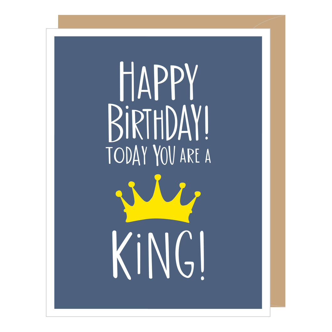 Today King Greeted Birthday Card