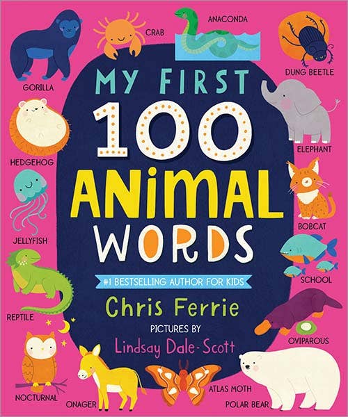 My First 100 Animal Words - Padded Board Book