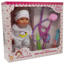 Load image into Gallery viewer, Baby Doll Doctor Set &amp; Unicorn Hospital Clothes for Kids
