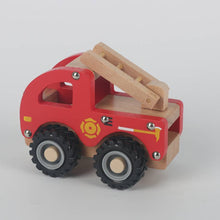 Load image into Gallery viewer, Fire Truck Wooden Toy
