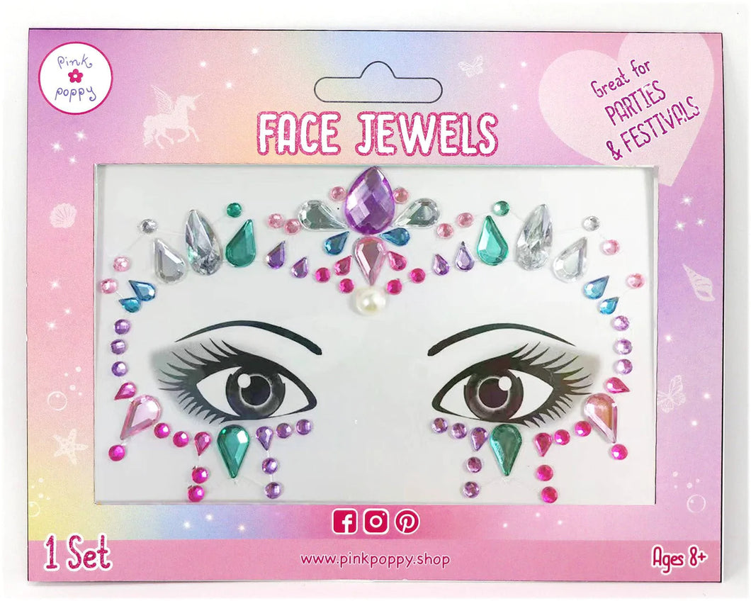 Mer-Mazing Pink Face Jewels
