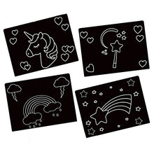 Load image into Gallery viewer, Unicorn Magic Travel Size Chalkboard Placemats (Set of 4)
