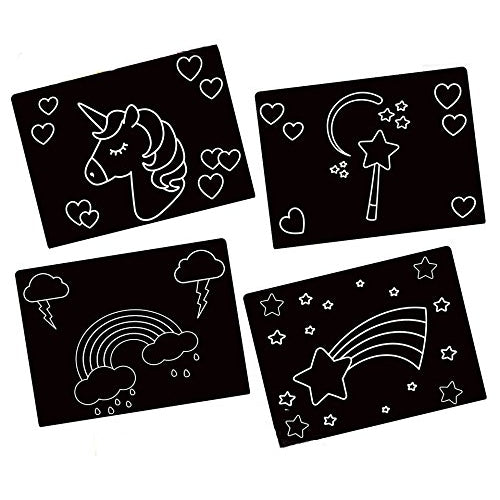 Unicorn Magic Travel Size Chalkboard Placemats (Set of 4)