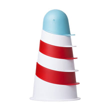 Load image into Gallery viewer, Lighthouse Stacking Cups Bath Toys
