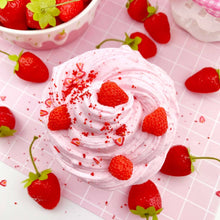 Load image into Gallery viewer, Strawberry Mousse Fluffy Butter Slime
