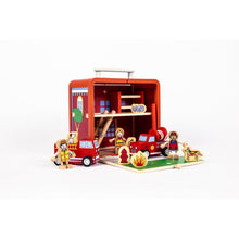 Load image into Gallery viewer, Fire House Pretend Play Suitcase with Accessories
