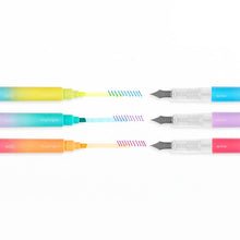 Load image into Gallery viewer, Writer&#39;s Duo Double-Ended Fountain Pens + Highlighters
