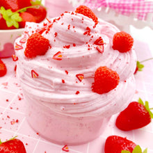 Load image into Gallery viewer, Strawberry Mousse Fluffy Butter Slime
