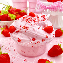 Load image into Gallery viewer, Strawberry Mousse Fluffy Butter Slime
