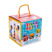Load image into Gallery viewer, Stackables Nested Cardboard Toys &amp; Cars Set : Busy City
