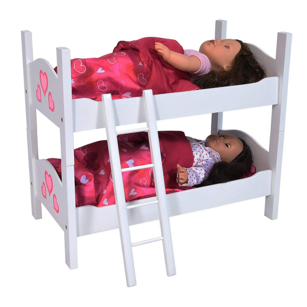 Bunk Bed for Twin Dolls fits 18