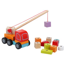 Load image into Gallery viewer, Wooden Toy - Crane Truck
