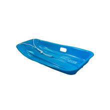 Load image into Gallery viewer, Classic Downhill Toboggan Snow Sled - Ice Blue 35&quot;
