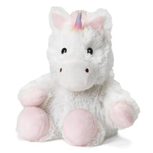 Load image into Gallery viewer, White Unicorn Junior Warmies - 9&quot;
