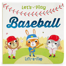 Load image into Gallery viewer, Let&#39;s Play Baseball Lift-a-Flap Sports Board Book
