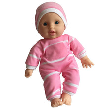 Load image into Gallery viewer, Doll Collection 11&quot; Doll Striped W/ Pacifier  Caucasian
