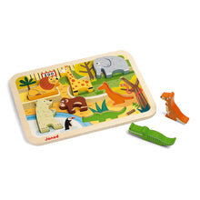 Load image into Gallery viewer, Zoo Wooden Chunky Puzzle
